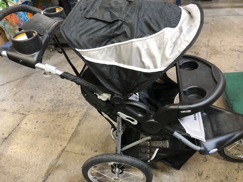 Photo 7 of Baby Trend Expedition Jogger Stroller, Phantom, 50 Pounds--NEEDS WHEELS REPLACED
