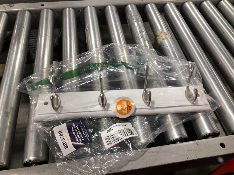 Photo 1 of 16" white coat hanger with 4 hooks 