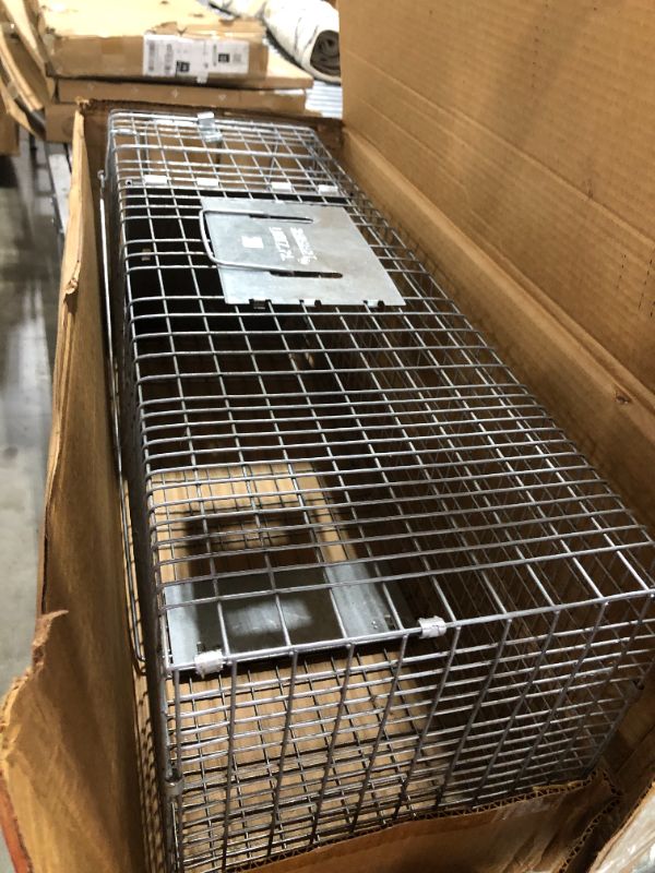Photo 2 of  32'' Humane Live Animal Trap Cage for Raccoons, Cats, Opossums, Stray Cat, Squirrel
