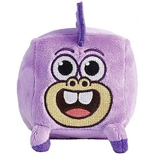 Photo 1 of Pinkfong Baby Shark Chucks Plush Cube with Sound (Purple)
