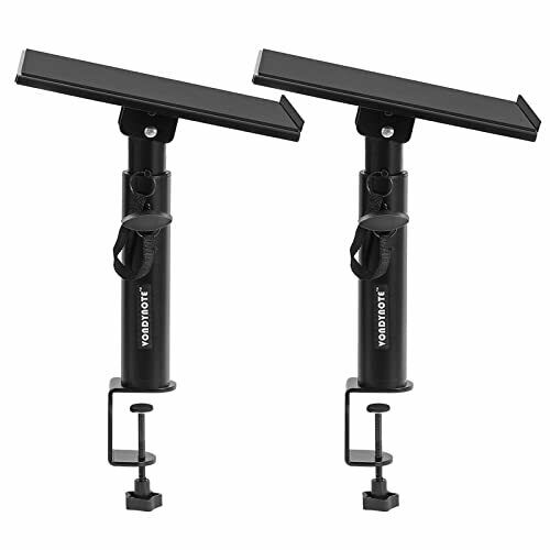 Photo 1 of Vondynote Studio Monitor Stands Pair Heavy Duty Desk Clamp Speaker Stands
