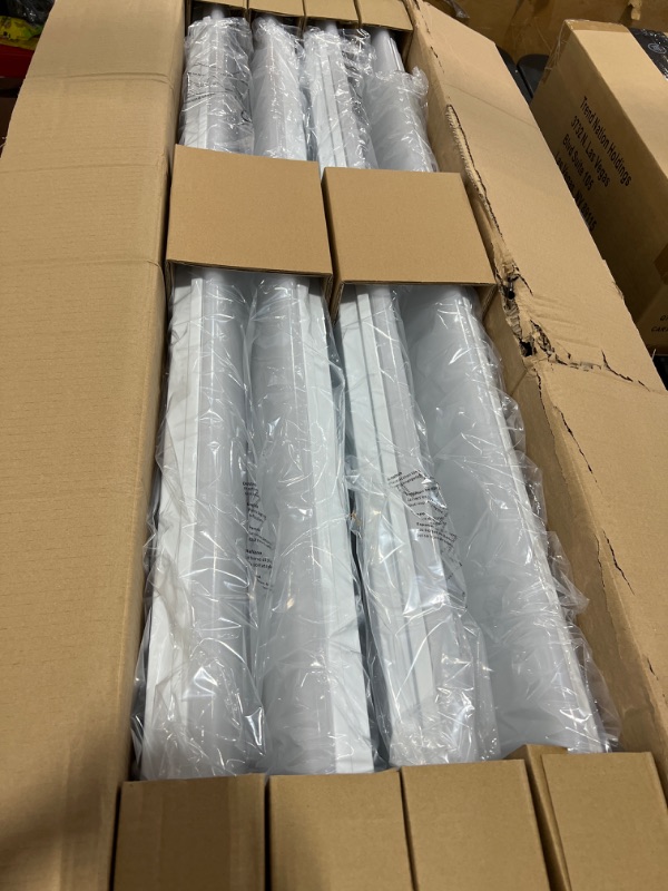 Photo 1 of AntLux 4FT LED Wraparound Light Flush Mount Garage Shop Lights, 50W 5600 Lumens, 4000K, 4 Foot LED Wrap Light, Integrated Linear Puff Ceiling Lighting Fixtures for Workshop, Office, Kitchen, 4 Pack
