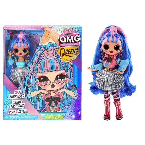 Photo 1 of LOL Surprise OMG Queens Prism Fashion Doll with 20 Surprises Including Outfit and Accessories for Fashion Toy, Girls Ages 3 and up, 10-inch doll