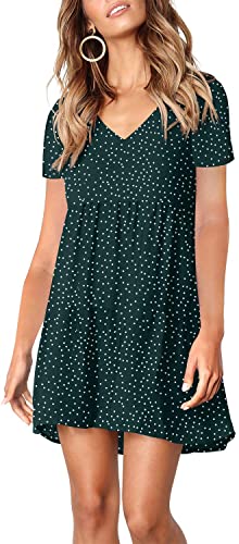 Photo 1 of Amoretu Women's V Neck Casual T Shirt Dress Loose Swing Tunic Dresses
XL