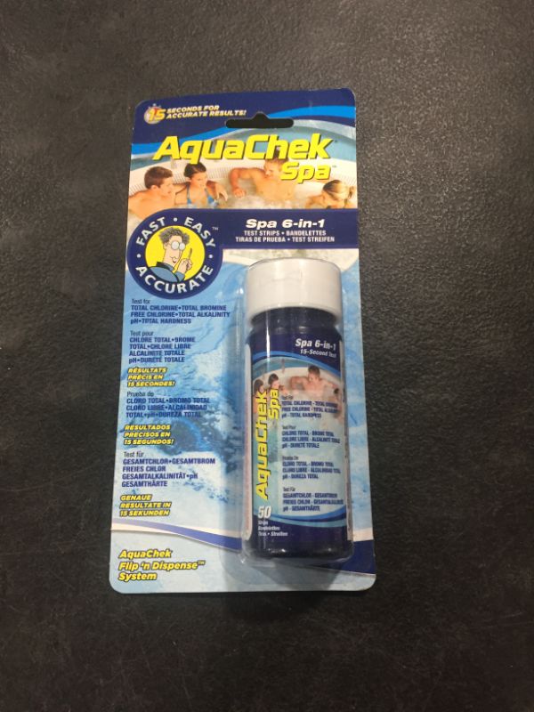 Photo 2 of AquaChek 552244 6-in-1 Test Strips for Spas and Hot Tubs
