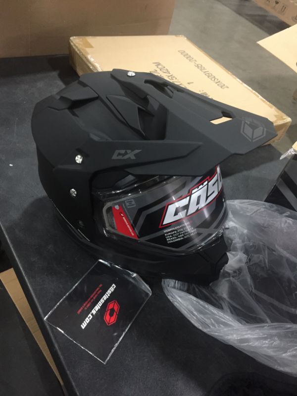 Photo 3 of CastleX Mode D/S SV Dual Sport Snowmobile Helmet in Matte Black, Size XX-Large
