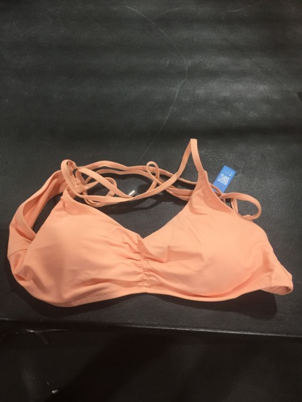 Photo 2 of Paola Ruched Front Crisscross Bikini Top 2XL 