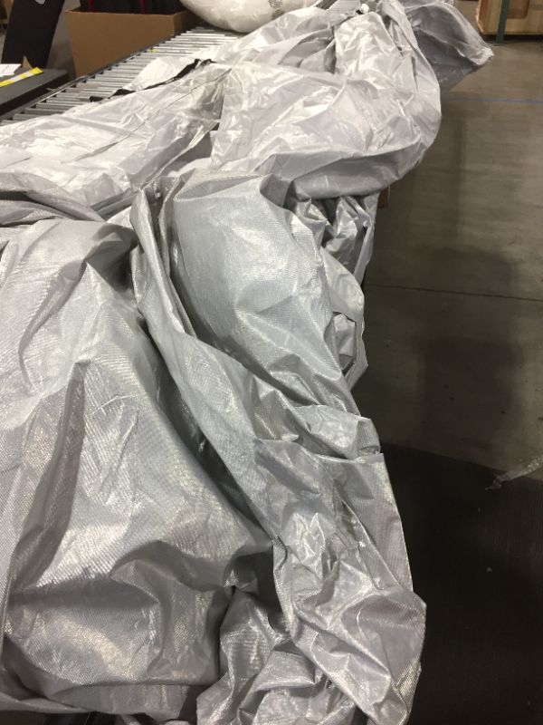 Photo 1 of Budge B-150-X2 150 Denier V-Hull Boat Cover Silver 14'-16' Long (Beam Width Up to 75") Lightweight, UV Resistant, Gray
