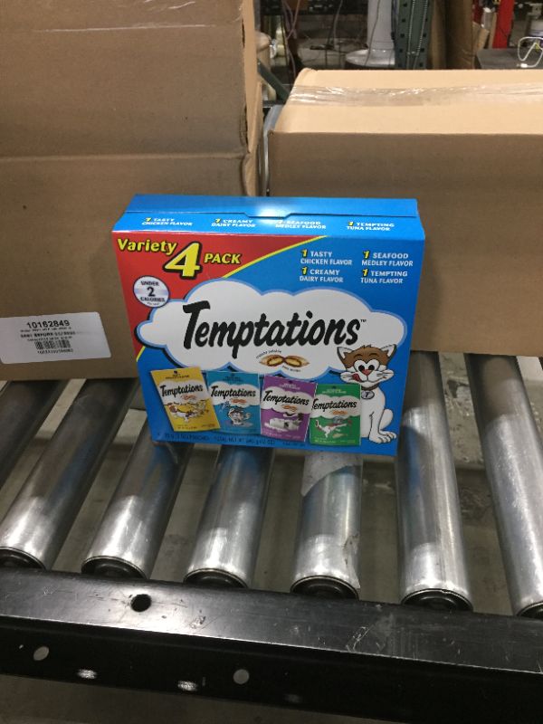 Photo 2 of  2 boxes of - TEMPTATIONS Classic Crunchy and Soft Cat Treats Feline Favorite Variety Pack, (4) 3 oz. TOTAL OF 8 PACKS
