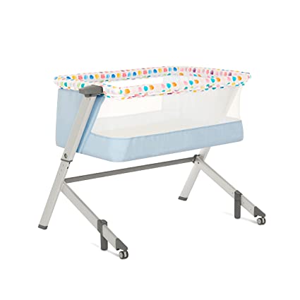 Photo 1 of Dream On Me Flora Bassinet | Compact & Modern, Confetti Blue
