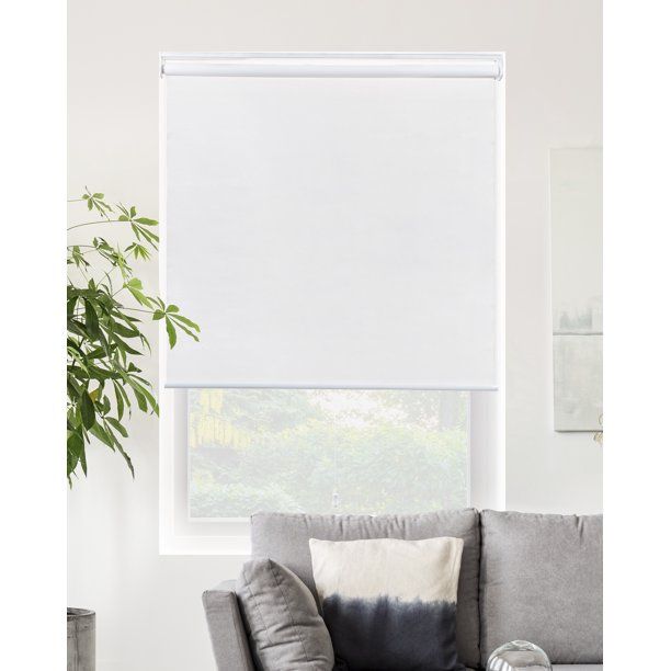 Photo 1 of CHICOLOGY Snap-N'-Glide Cordless Roller Shade, Byssus White (Blackout) 38"W X 72"H
