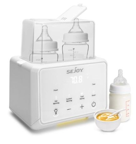 Photo 1 of Sejoy Baby Bottle Warmer, Fast Baby Food Heater, Double Bottle Warmer for Twins