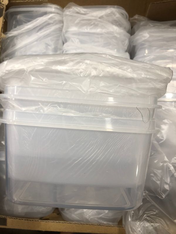 Photo 1 of 15 Piece Airtight Food Storage Container (15 Containers + 15 Lids) - Kitchen & Pantry Organization Plastic Canisters BPA-Free for Cereal, Flour, Sugar with Marker, 30 Labels FS0115
