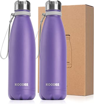 Photo 1 of 17 oz Stainless Steel Water Bottle, Double Wall Vacuum Insulated Sports Water Bottle,BPA Free