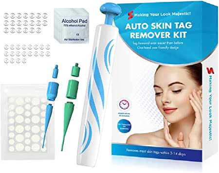 Photo 1 of Auto TagTie Skin Tag Remover Kit for micro, small, medium/large skin tags. Easy one-handed application, includes 20 small bands, 20 med-large bands,10 cleansing wipes, Making Your Look Majestic!
