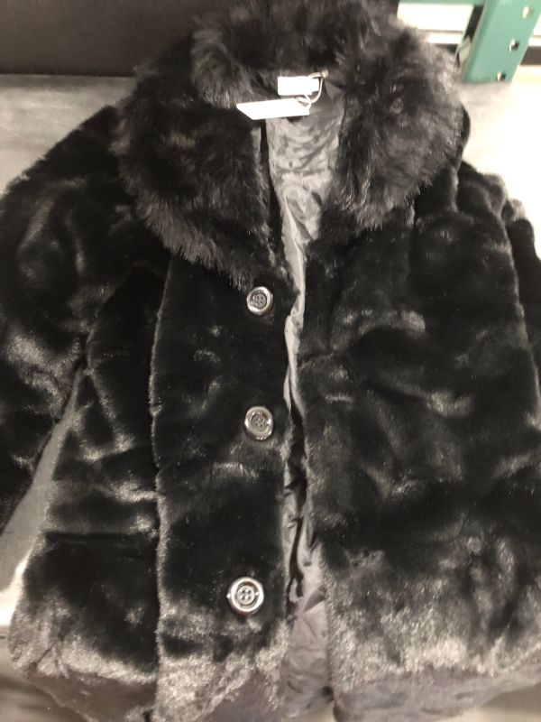 Photo 1 of GENERIC black faux fur jacket size L