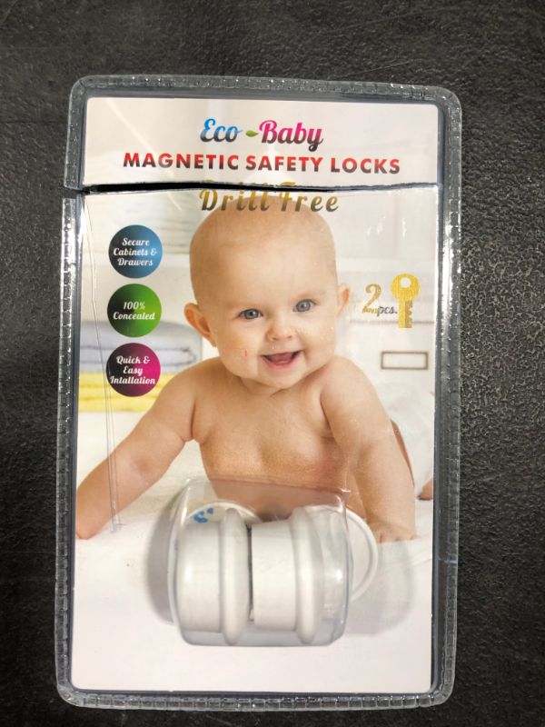 Photo 2 of Eco-Baby Universal Replacement Keys for Magnetic Cabinet Locks Child Safety for Drawers and Cabinets - Child Proof Cabinet Locks (2 Keys Only)
