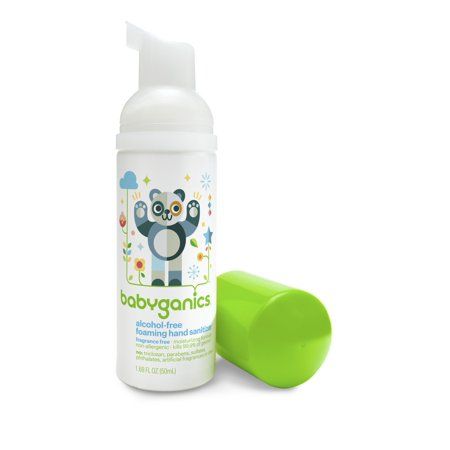 Photo 1 of 2 PACK Babyganics Alcohol-Free Foaming Hand Sanitizer on-the-Go Fragrance Free 1.69 Oz
