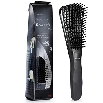 Photo 1 of BESTOOL Detangling Brush for Black Natural Hair, Detangler Brush for Natural Black Hair Curly Hair Afro 3/4abc Texture, Faster n Easier Detangle Wet or Dry Hair with No Pain (Black)
