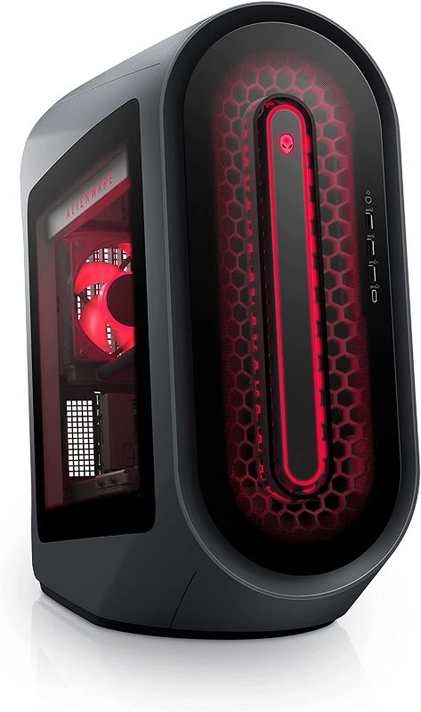 Photo 1 of Alienware Aurora R14 Liquid Cooled Gaming Desktop - AMD Ryzen 9 5900, 32GB 3466MHz RAM, 1TB SDD + 2TB HDD, NVIDIA GeForce RTX 3080 10GB GDDR6X Graphics, VR Ready, USB-C, Windows 11 Home – Black