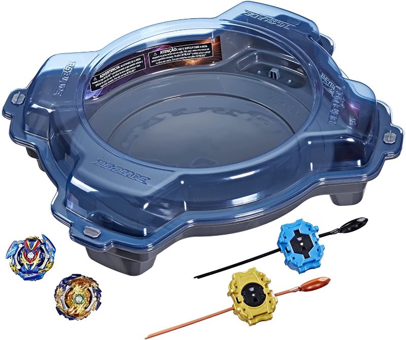 Photo 1 of BEYBLADE Burst Pro Series Evo Elite Champions Pro Set -- Complete Battle Game Set with Beystadium, 2 Battling Top Toys and 2 Launchers