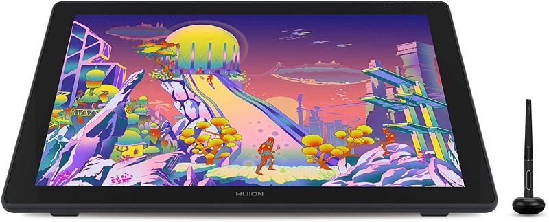 Photo 1 of HUION Kamvas 24 Plus QHD Graphic Drawing Tablet with Full-Laminated QD Screen 140% sRGB 2.5K Graphic Drawing Monitor Battery-Free Stylus 8192 Pen Pressure Tilt for PC/Mac/Android, 23.8inch Pen Display