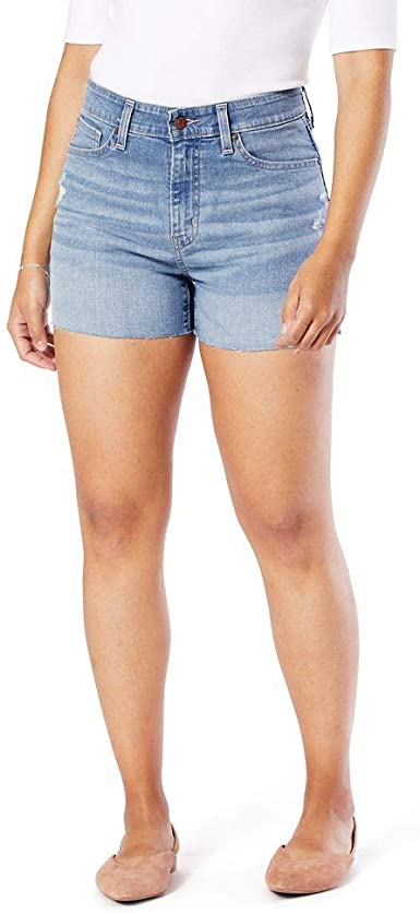 Photo 1 of Signature by Levi Strauss & Co. Gold Label Women's High Rise Cut Off Shorts

plus sz-22  36 W