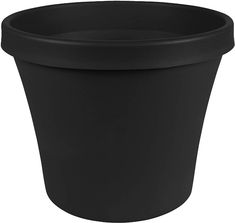 Photo 1 of Bloem Terra Pot Planter (TR2000), Black, 20"