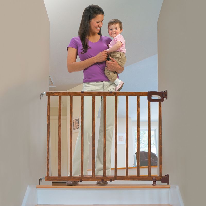 Photo 1 of Summer Infant Deluxe Stairway Simple to Secure Wood Gate