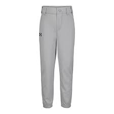 Photo 1 of Under Armour Little Boys' Baseball Pant, Aluminum, 5
