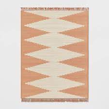 Photo 1 of 5' x 7' Tapestry Woven Outdoor Rug Rust - Opalhouse™

