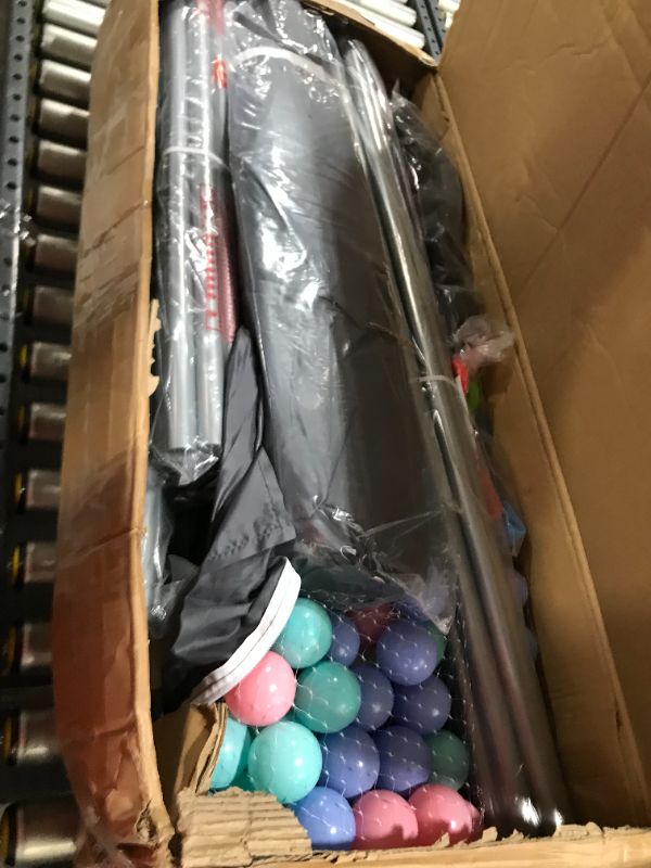 Photo 1 of EIH Baby Playpen, Extra Large Playpen for Babies and Toddlers with Ocean Ball Pit & 100PCS Balls Indoor and Outdoor Kids Activity Play Yard with Gate 79in x 59in?Dark Grey?
