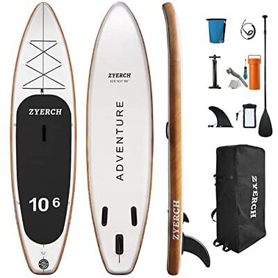 Photo 1 of Zyerch Inflatable Stand Up Paddle Board with Floating Paddle Accessories of B...
