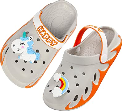 Photo 1 of Weweya Kids Garden Clogs Summer Cute Sandals Slippers with Cartoon Charms for Boys Girls Toddler-- size 30
