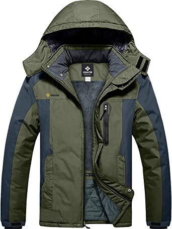 Photo 1 of GEMYSE Men's Mountain Waterproof Ski Snow Jacket Winter Windproof Rain Jacket XL 