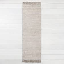 Photo 1 of 2'4" X 7' Bleached Jute Fringe Runner - Hearth & Hand™ with Magnolia
