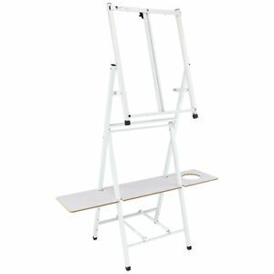 Photo 1 of Bob Ross 2-in-1 Studio Easel Metal Four Legged Adjustable Tabletop Stand Shelf