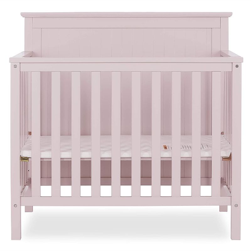 Photo 1 of Dream On Me Ava 4-in-1 Convertible Mini Crib Blush Pink
