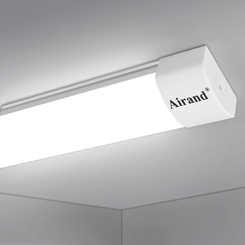 Photo 1 of Airand 5000K LED Ceiling Light Fixture, 2FT IP66 Waterproof LED Tube Light
