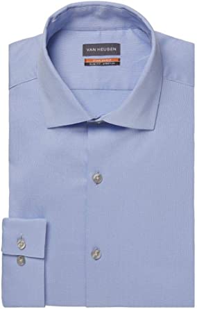 Photo 1 of Van Heusen Men's Dress Shirt Slim Fit Stain Shield Stretch (Size: 15"-15.5" Neck 32"-33" Sleeve)
