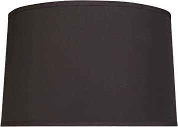 Photo 1 of Aspen Creative 32252 Transitional Hardback Empire Shaped Construction Black, 18" Wide (17" x 18" x 11 1/2") Spider LAMP Shade, 11-1/2"
