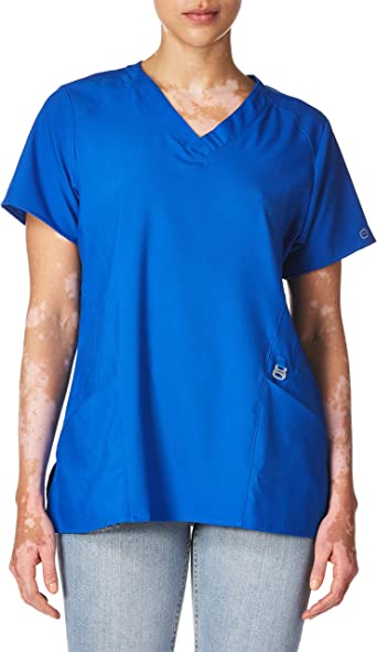 Photo 1 of WonderWink Women's Stylized V-Neck Top (Xs)
