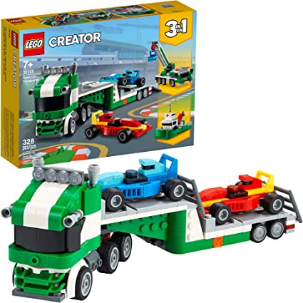 Photo 1 of LEGO Creator 3in1 Race Car Transporter 31113 Building Kit; Makes a Great Gift for Kids Who Love Fun Toys and Creative Building, New 2021 (328 Pieces)
