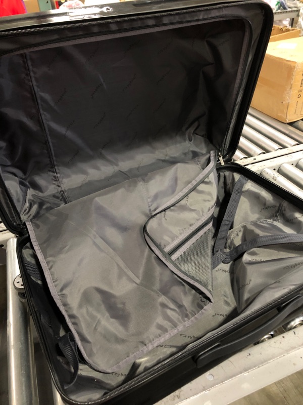 Photo 1 of 24 Inch Carry On Luggage with Wheels PC+ABS Hardside Suitcase Spinner Trolley with Built-in TSA Lock, Black
