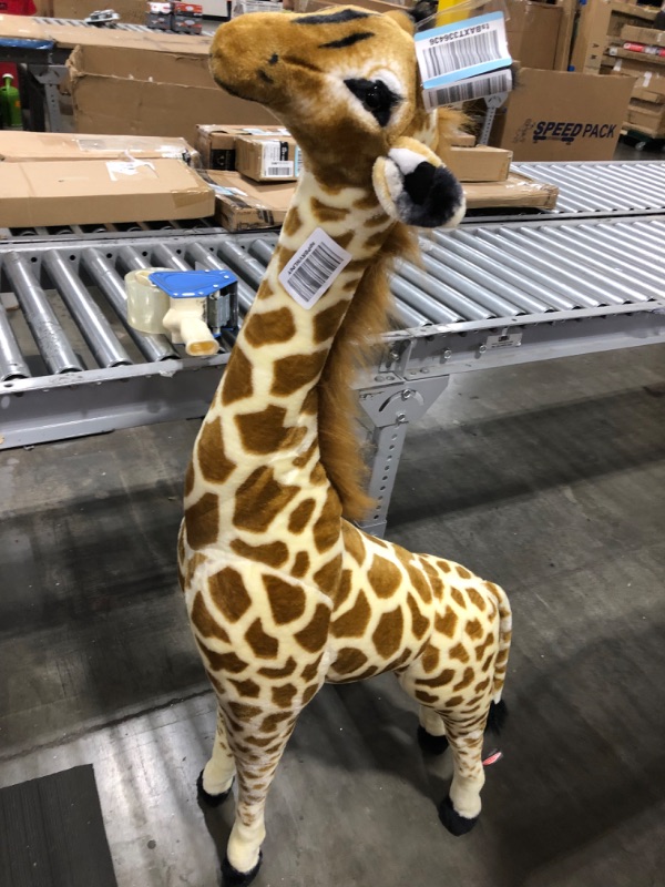 Photo 3 of Melissa & Doug Giant Giraffe - Lifelike Stuffed Animal (over 4 feet tall)
