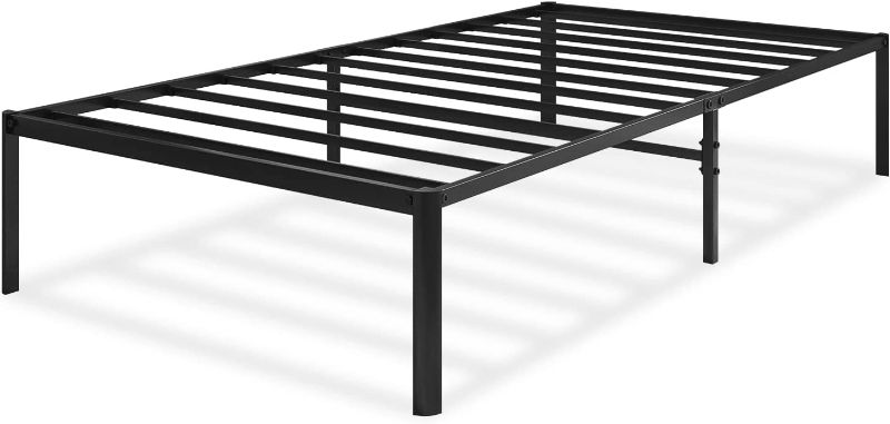 Photo 1 of BedStory 16 Inch Metal Platform Bed Frame Twin XL, Heavy Duty Mattress Foundation, Easy Assembly in Minutes, Curved-Shaped Legs Keep You from Injury, Supports up to 1200 Lbs. (Twin XL, 16 Inch)
