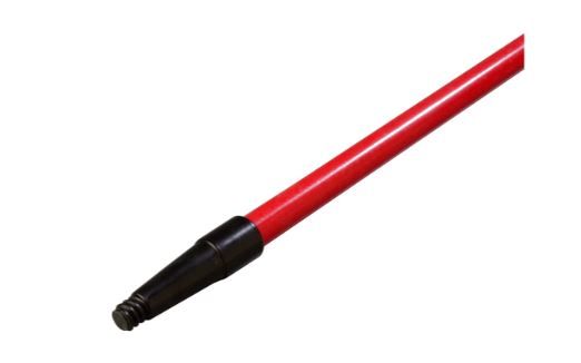 Photo 1 of Carlisle 4022005 60" Fiberglass Handle for Brooms, Sweeps, Squeegees & Floor Scrubs, Red
