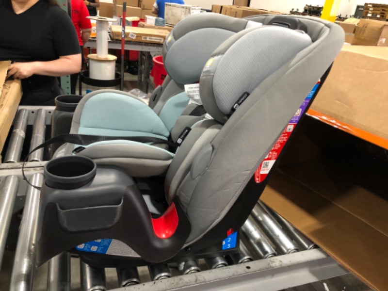 Photo 3 of Safety 1st Grow and Go Comfort Cool All-in-One Convertible Car Seat, Rear-facing 5-50 lbs, Forward-facing 22-65 lbs, and Belt-positioning booster 40-100 lbs , Niagara Mist
