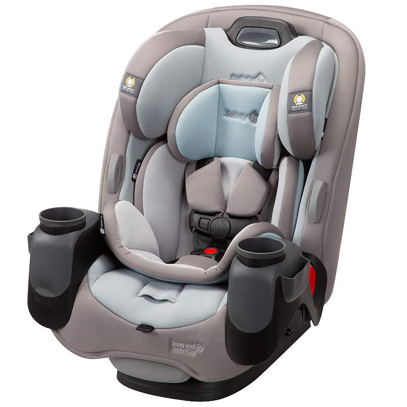 Photo 1 of Safety 1st Grow and Go Comfort Cool All-in-One Convertible Car Seat, Rear-facing 5-50 lbs, Forward-facing 22-65 lbs, and Belt-positioning booster 40-100 lbs , Niagara Mist
