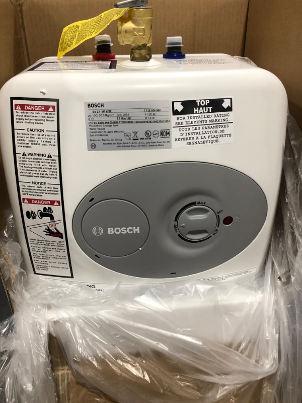 Photo 2 of Bosch Tronic 3000 2.5 Gal. Electric Water Heater
